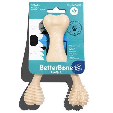 Натуральна іграшка для жування та чистки зубів BetterBone CLASSIC, Small, All Natural (гіпоалергенний)