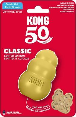 Інтерактивна іграшка-годівниця KONG&reg; Classic Limited Edition GOLD, Small