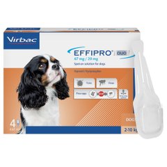 Капли Effipro Duo для собак от блох и клещей (1 шт.), Small (под заказ)
